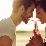 young-men-women-sharing-drink-couple-drinking-soft-drink-straws-same-bottle-outdoors-romantic-couple-sharing-123827273